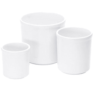 Cal-Mil 1950-16-15 16 oz Melamine Crock, White