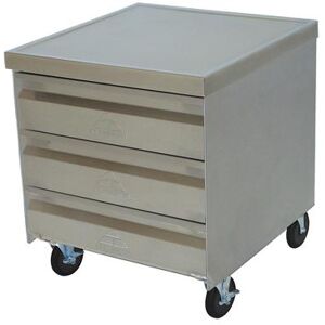 "Advance Tabco MDC-2015 Mobile Cabinet - (3) 20x15"" Drawers, Stainless Top, Stainless Steel"