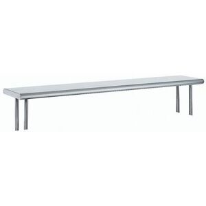 "Advance Tabco OTS-12-36R 36"" Old Style Table Mount Shelf - 1 Deck, Rear Turn Up, 12""L, 18 ga 430 Stainless, Stainless Steel"