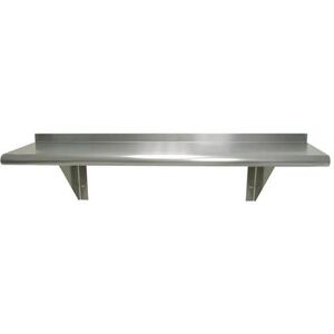 "Advance Tabco WS-12-72 Solid Wall Mounted Shelf, 72""W x 12""D, Stainless, Stainless Steel"