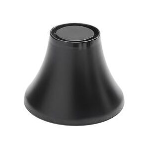 "American Metalcraft LFTB65 6 1/2"" Round Pedestal - 4 7/8""H, Melamine, Black"