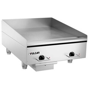 "Vulcan HEG24E 24"" Electric Commercial Griddle w/ Thermostatic Controls - 1/2"" Steel Plate, 208v/1ph, 208 V, 1 ph, Stainless Steel"