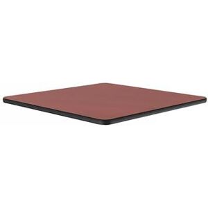 "Correll CT24S-21-09 24"" Square Cafe Breakroom Table Top, 1 1/4"" High Pressure, Cherry, Red, 1.25 in"