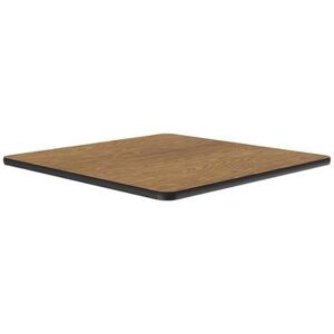 "Correll CT30S-06-09 30"" Square Cafe Breakroom Table Top, 1 1/4"" High Pressure, Oak, Brown, 1.25 in"