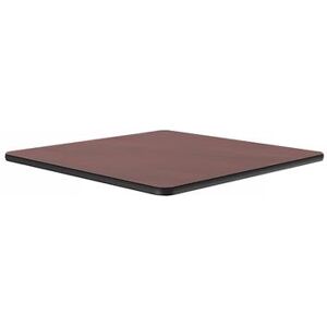 "Correll CT36S-20-09 36"" Square Cafe Breakroom Table Top, 1 1/4"" High Pressure, Mahogany, Red, 1.25 in"