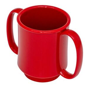 GET SN-103-RSP Healthcare 8 oz Coffee Mug, Plastic, Red w/ Black Speckles