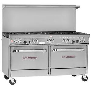 "Southbend 4604AD 60"" 10 Burner Commercial Gas Range w/ (1) Standard & (1) Convection Ovens, Liquid Propane, Stainless Steel, Gas Type: LP, 115 V"