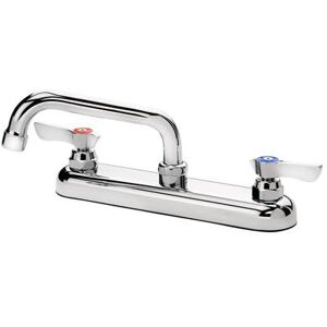 "Krowne 13-806L Silver Series Deck Mount Faucet - 6"" Swing Spout, 8"" Centers"