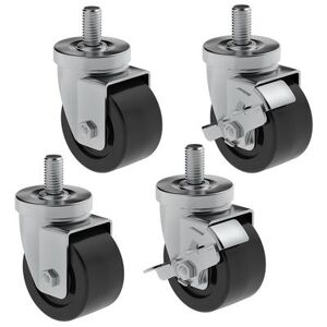 "Hoshizaki HS-5035 4"" Casters for (1) & (2) Section Commercial Series Undercounter Refrigerators, 2 with Brakes"