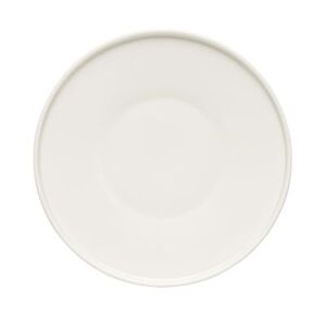"Libbey 109718 8 7/8"" Round Ares Plate - Porcelain, White Royal Rideau"
