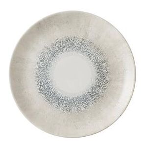 "Churchill FSGYEV111 11 1/4"" Round Studio Prints Fusion Coupe Plate - Ceramic, Agate Gray"