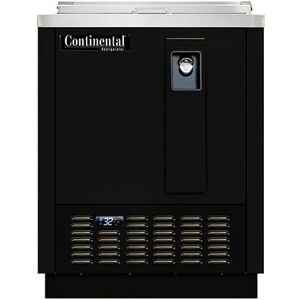 "Continental CBC24-DC 24"" Forced Air Bottle Cooler - Holds (108) 12 oz Bottles, 115v, Black"