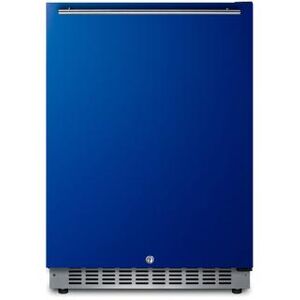 "Summit AL54B 23 5/8"" W Undercounter Refrigerator w/ (1) Section & (1) Solid Door - Cobalt Blue, 115v"