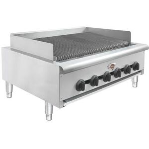 "Wells HDCB-3630G-QS 36"" Countertop Gas Charbroiler w/ Cast Iron Grates - 120, 000 BTU, Convertible, Stainless Steel, Gas Type: Convertible"