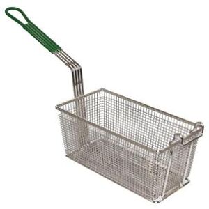 "Prince Castle 678-P Frequent Fryer Basket w/ Coated Handle & Front Hook, 13 1/4"" x 6 1/2"" x 5 4/5"", Green"