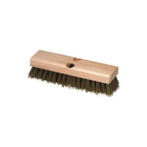"Carlisle 3619100 10"" Baseboard Scrub Brush - Nylon/Hardwood, Black, Nylon Bristles"