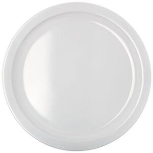 "Carlisle KL11602 Kingline 10"" Round Melamine Dinner Plate, White"