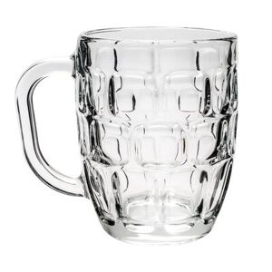 Libbey 5355 19 1/4 oz Dimple Stein Beer Mug, Clear