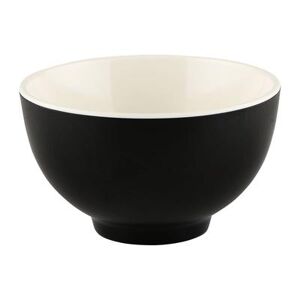 "Elite Global Solutions JW452T-ES 12 oz Round Melamine Bowl, Ebony/Sand, Sand Brown/Ebony Black, 4 1/4"" x 2 5/8"""