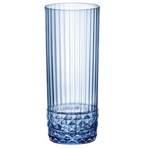 Steelite 49212Q950 13 2/3 oz America 20s Long Drink Glass, Sapphire Blue