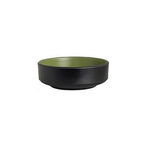 Steelite 7820JB007 21 1/4 oz Round Melamine Stack Bowl, Cactus, Black