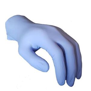 Strong 1002 Nitrile Exam Gloves w/ Textured Fingertip - Powder Free, Periwinkle, Small, Powder-Free, Blue