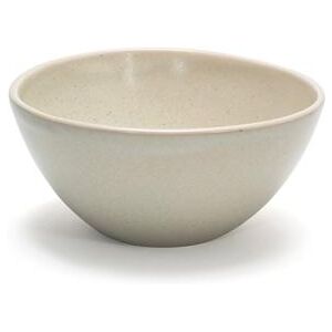 "Front of the House DBO154MUP21 42 oz Oval Kiln Bowl - 7 1/4"" x 7 1/2"", Porcelain, Mushroom, Mushroom White, Beige"