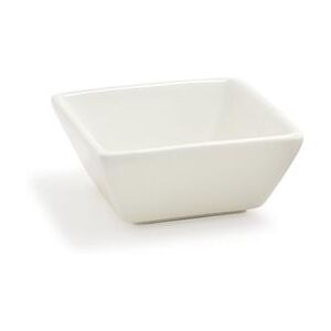 Front of the House DSD026BEP13 4 oz Square Kyoto Bowl - Porcelain, White, 12/Case