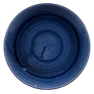 "Churchill PABLEV101 10 1/4"" Round Patina Plate - Ceramic, Cobalt Blue"