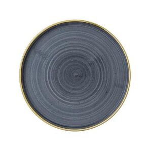 "Churchill SBBSWP211 8 1/4"" Round Stonecast Chef's Plate - Ceramic, Blueberry"