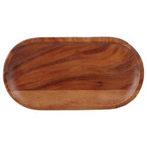 "Churchill ZCAWMMBD1 Oval Alchemy Buffet Plate - 11 1/2"" x 5 7/8"", Wood"