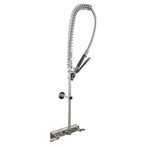 "BK Resources EVO-8SMPR Splash Mount Pre Rinse Assembly w/ 8"" Centers, Stainless Steel"