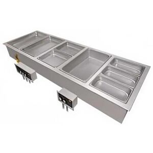 Hatco HWBI-4DA Drop-In Hot Food Well w/ (4) Full Size Pan Capacity, 240v/1ph, Stainless Steel