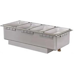 Hatco HWBRN-43D Drop-In Hot Food Well w/ (4) 1/3 Size Pan Capacity, 120v, Stainless Steel