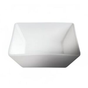 Cameo China 711-54 15 oz Square Low Bowl - Ceramic, White