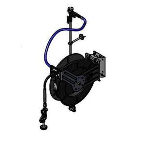 "T&S 5HR-242-01WE2 Equip Single Temperature Open Hose Reel Assembly w/ 50 ft Hose & Mixing Faucet, 1/2"" Female Inlet, Black"