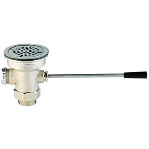 "T&S B-3960 Lever Waste Valve, 3"" Sink Opening, 2""Drain Outlet"