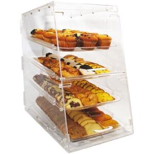 "Winco ADC-4 Counter Top Display Case w/ (4) 12 x 18"" Trays, 14 x 24 x 24"", Clear"