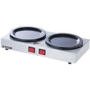 Adcraft WP-2 Side by Side Coffee Warmer Plate w/ 2 Stations, Stainless Body, Stainless Steel, 120 V