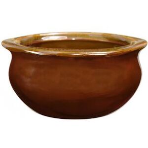 ITI OSC-122-B 12 oz Soup Crock - Ceramic, Caramel, Brown