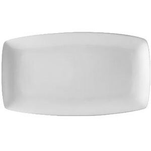 "CAC COP-334 Rectangular Platter - 9 3/4"" x 5 1/2"", Porcelain, New Bone White"