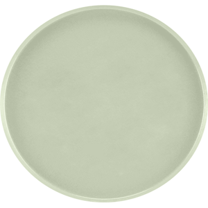 "Cambro 1950429 19 1/2"" Round Serving Camtray - Low-Profile, Fiberglass, Key Lime, Green"