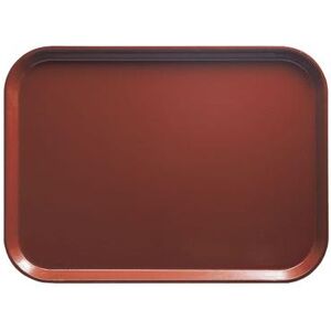 "Cambro 46501 Fiberglass Camtray Cafeteria Tray - 6""L x 4 1/4""W, Real Rust, Brown"