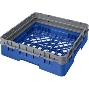 "Cambro BR414168 Camrack Base Rack with Extender - 1 Compartment, 4""H, Blue, Soft Gray Extender, Full Size"