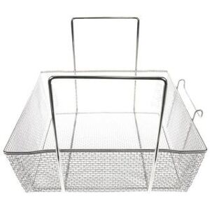 "Pitco P6072180 Fryer Basket w/ Uncoated Handle & Front Hook, 17 1/2"" x 16 3/4"" x 5 3/4"""