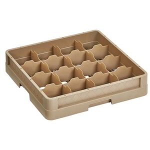 Vollrath CR4 Traex Full Size Glass Rack w/ (16) Compartments - Beige