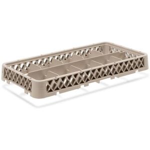 Vollrath HR1C1 Traex Rack-Master Dishwasher Rack - Half-Size, 10 Compartment, (1)Compartment Extender, Beige