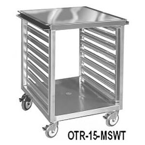 "FWE OTR-16-MS 21 1/2"" Mixer Table w/ All Stainless Pan Slide Base, Mobile, 26 1/2""D, Stainless Steel"