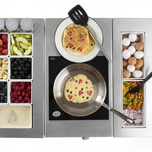 "Tablecraft CWACTION7BRA Countertop Induction Range w/ (1) Burner, 25 1/4"" x 14 1/4"" x 5 3/4"", Brushed Finish"