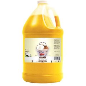 Gold Medal 1230 Coconut Snow Cone Syrup, Ready-To-Use, (4) 1 gal Jugs